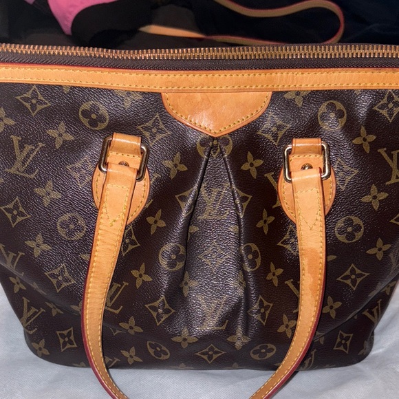Louis Vuitton Palermo Brown Monogram Canvas Tote with Tan Leather Trim - Picture 7 of 12